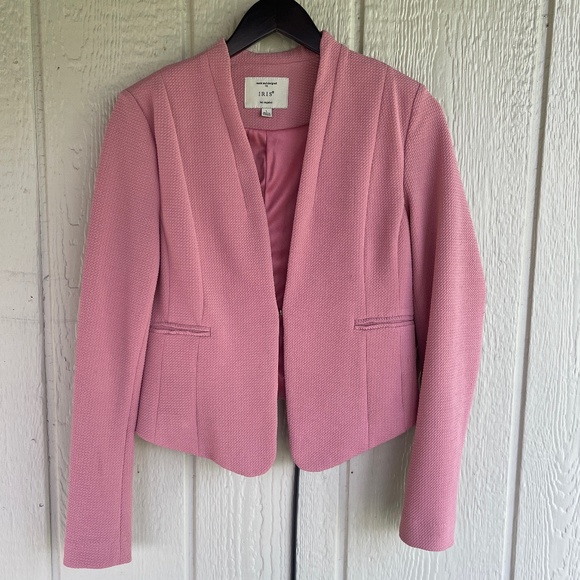 Iris Jackets & Blazers - Iris Los Angeles Blush Pink Texture Blazer eye hook. Large